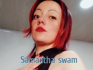 Samantha_swam